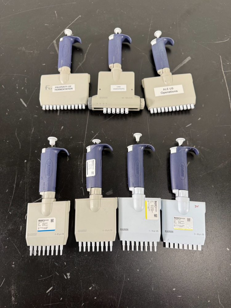 Image of Rainin Pipet Lite Multichannel Pipettes - Quantity 7